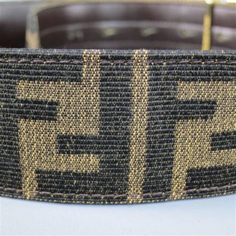 brown gold fendi belt|black and white Fendi belt.